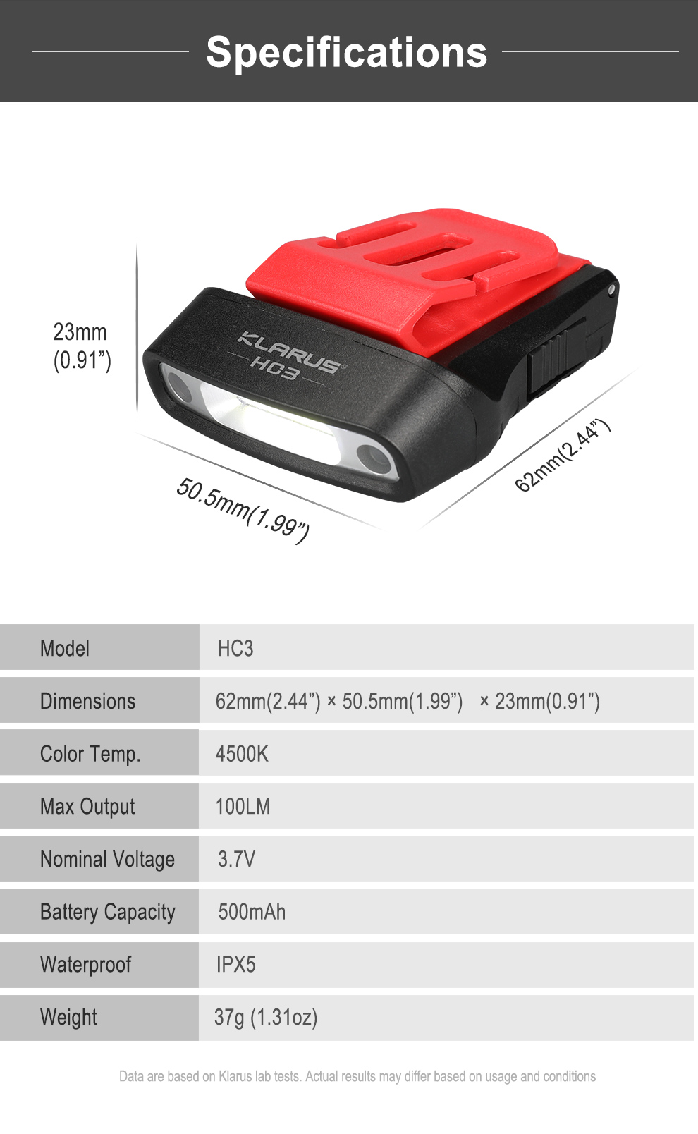 KLARUS HC3 13