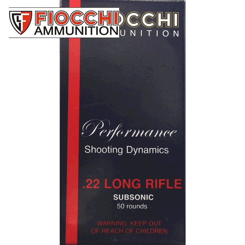 .22 LR Fiocchi Subsonic HP 2,56gr