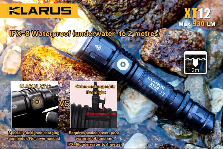 KLARUS XT12 930 lumenov + akumulátor zdarma 2