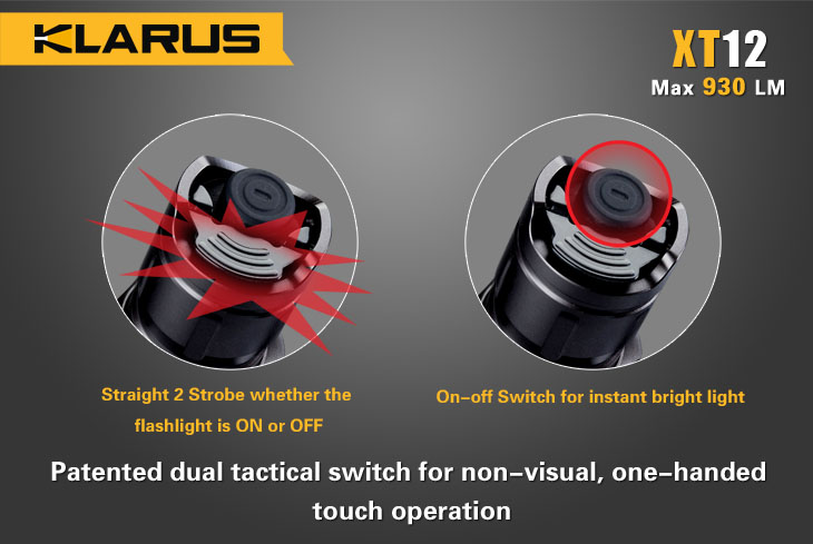 KLARUS XT12 930 lumenov + akumulátor zdarma 4