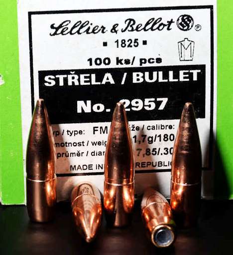 Strela S&amp;B 2957 .308 FMJ 11,7g/180grn