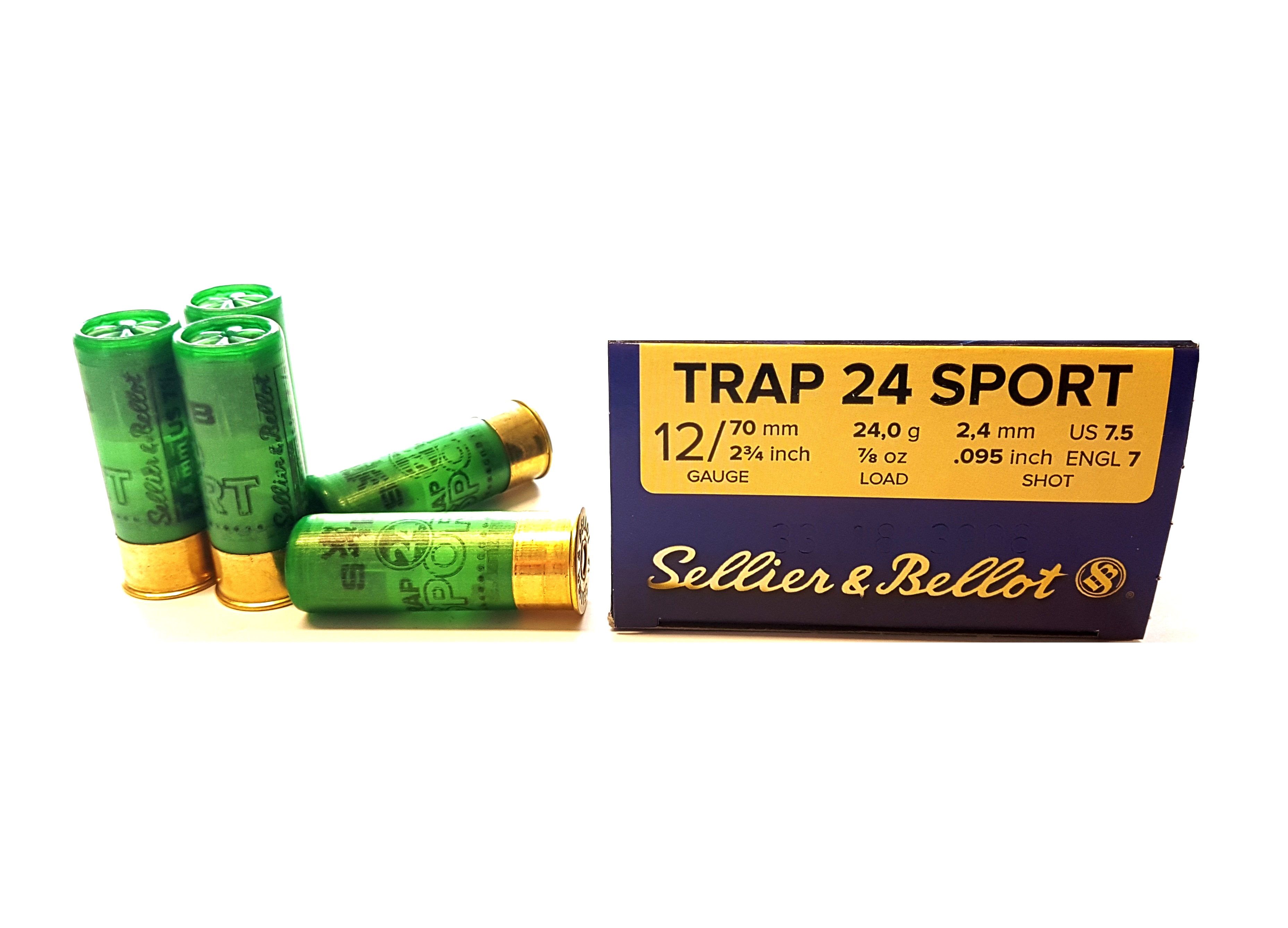 12/70 S&amp;B Trap Sport 24g 2,4mm