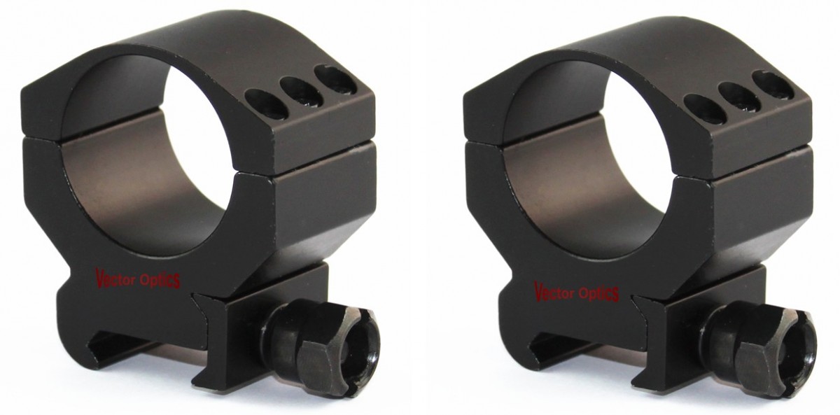 Vector 30mm Tactical Low Picatinny Rings