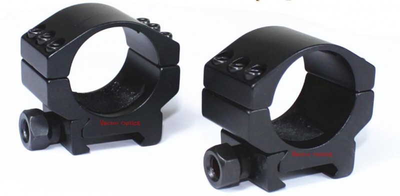 Vector 30mm Tactical Extra Low Picatinny Rings