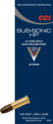 .22 LR CCI Sub-Sonic HP 40gr/2,59g