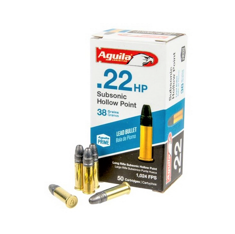 .22 LR Aguila Subsonic HP 38gr