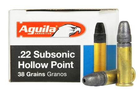 .22 LR Aguila Subsonic HP 38gr 2