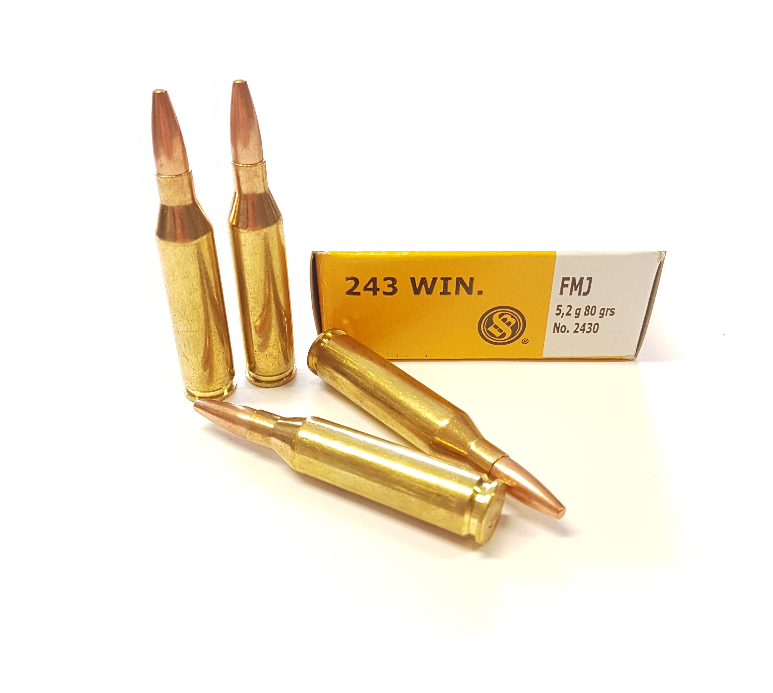 .243 Win. S&amp;B FMJ 80gr