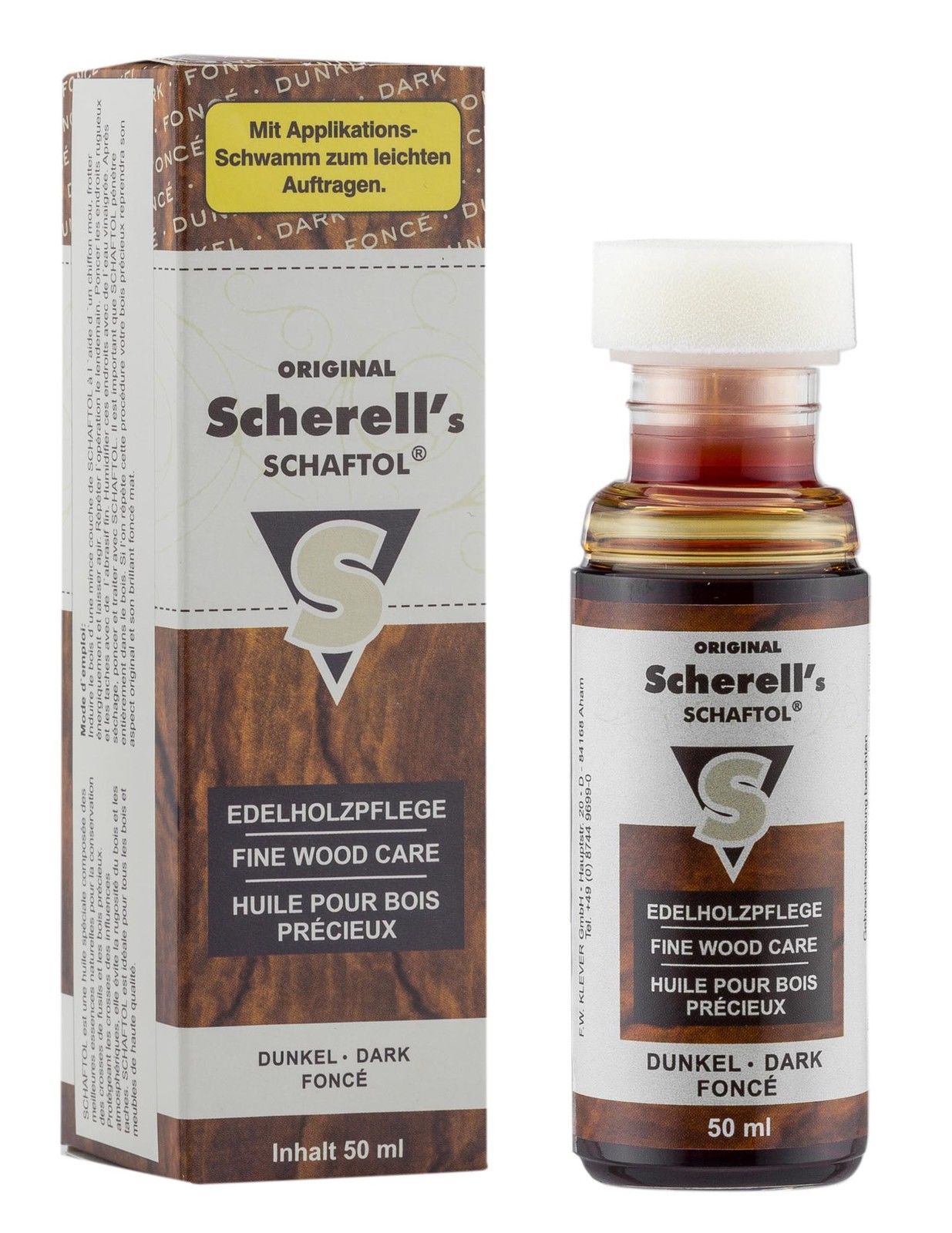 Schaftoil extra hnedý 50ml