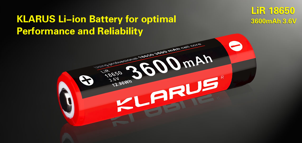 KLARUS akumulátor 18650 3600mah