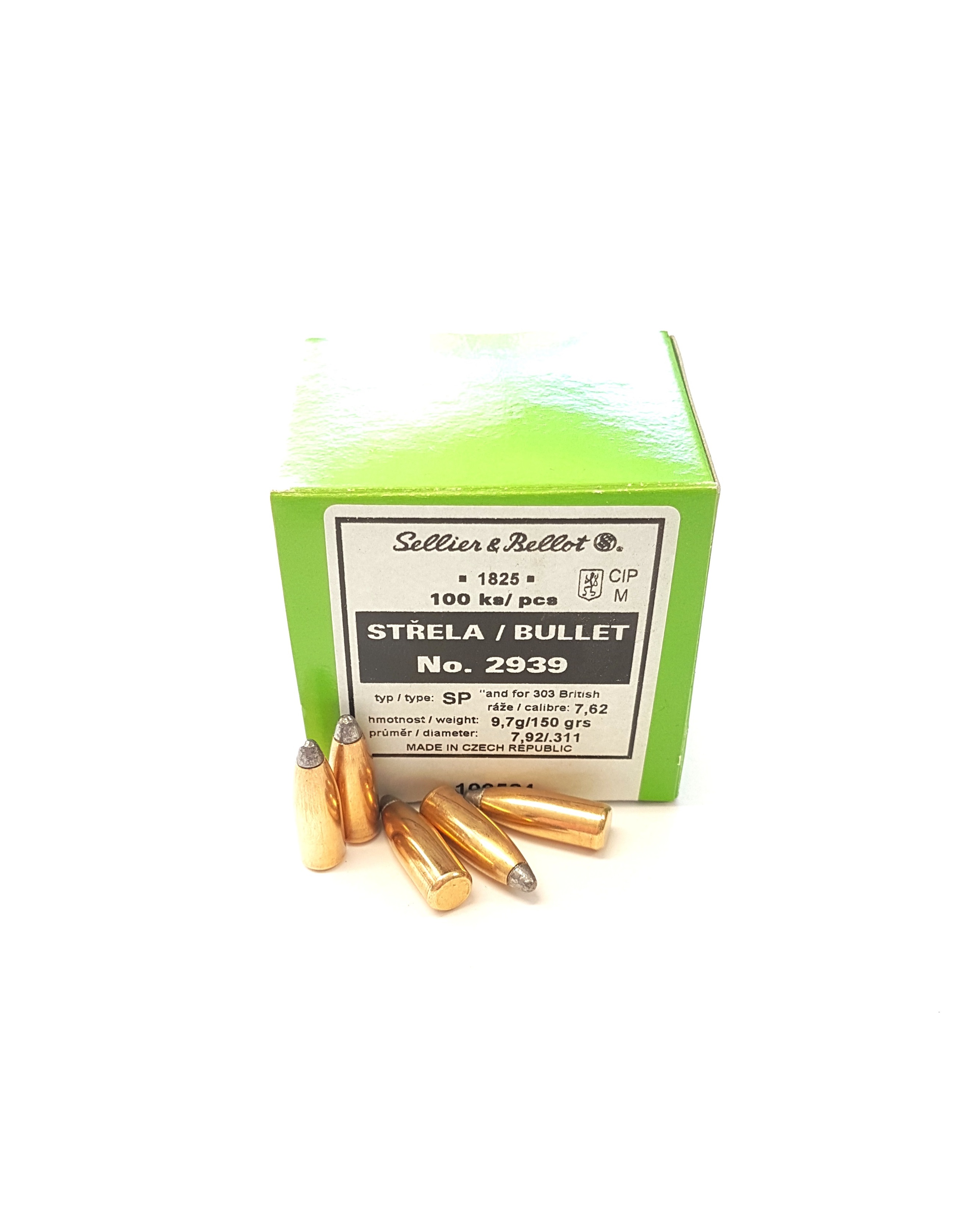 Strela S&amp;B .311 (7,62mm) SP 150grn/9,7g