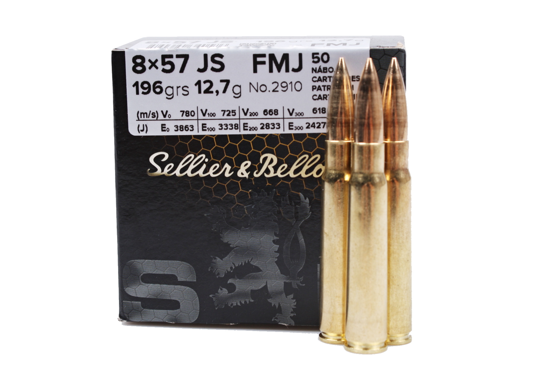 8x57 JS S&amp;B FMJ 196gr/12,7g