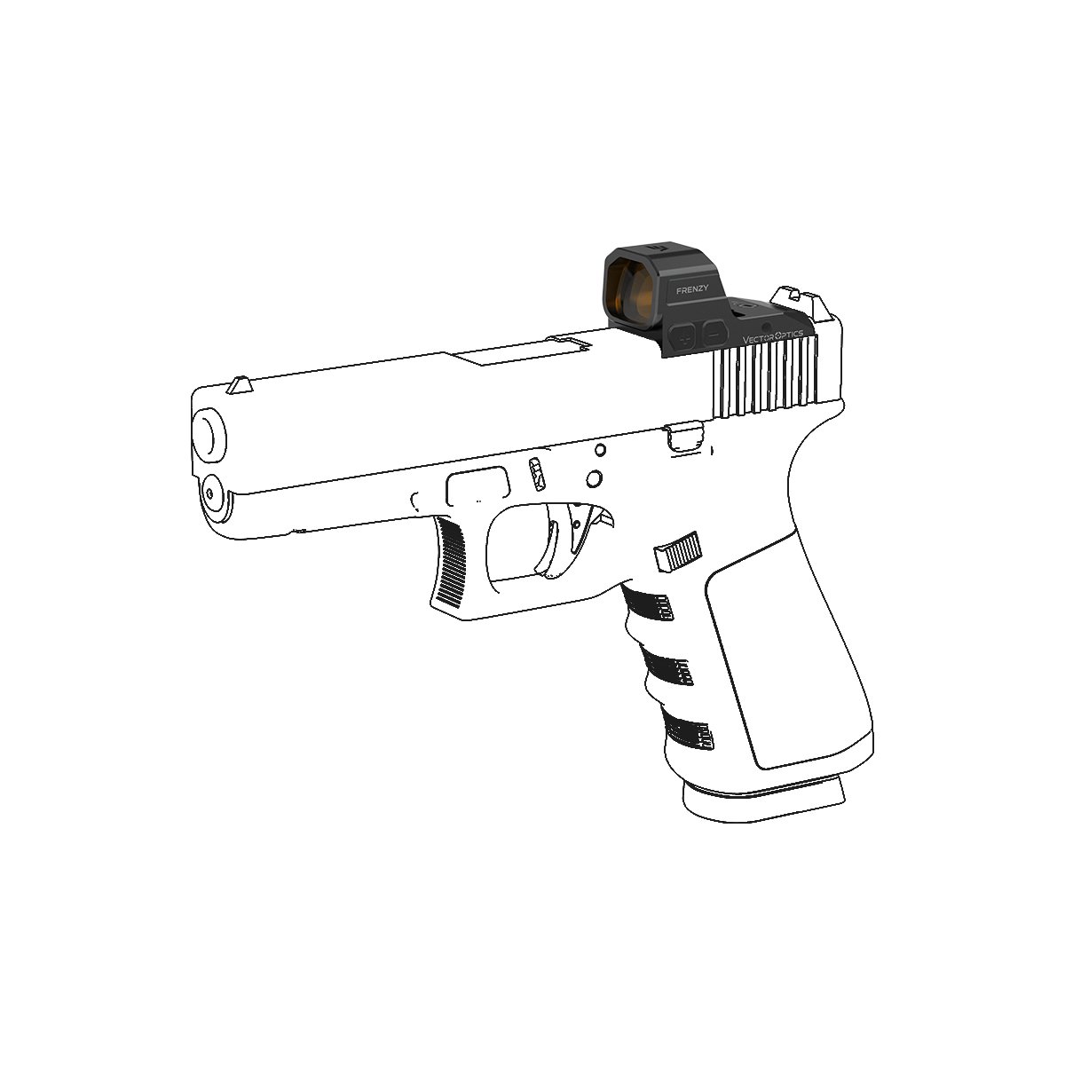 Kolimátor Vector Frenzy 1x16x21 Glock MOS 2