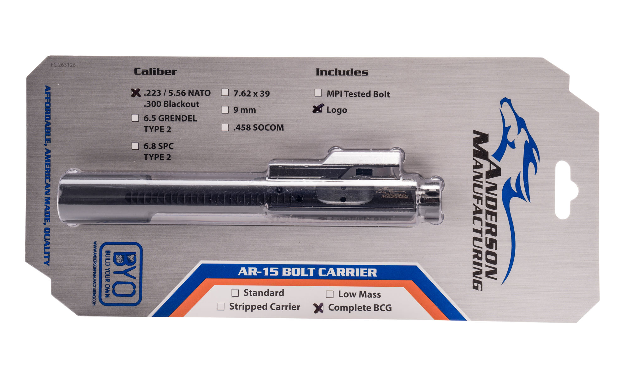 AM-15 Bolt Carrier Group 5,56 NATO / .300AAC BLK 3