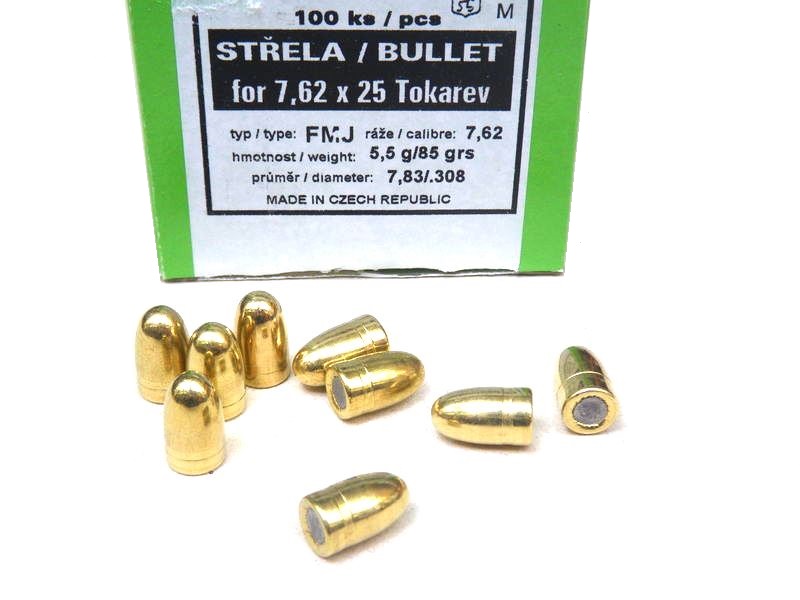 Strela S&amp;B 7,62x25 5,5g/85grn