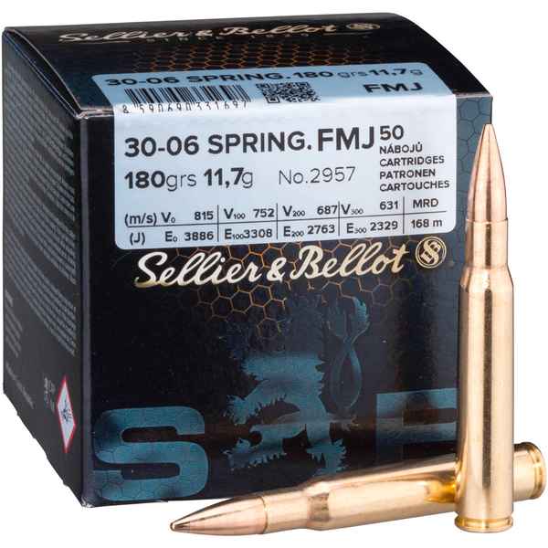 .30-06 Spr. S&amp;B FMJ 180gr/11,7g (50ks)