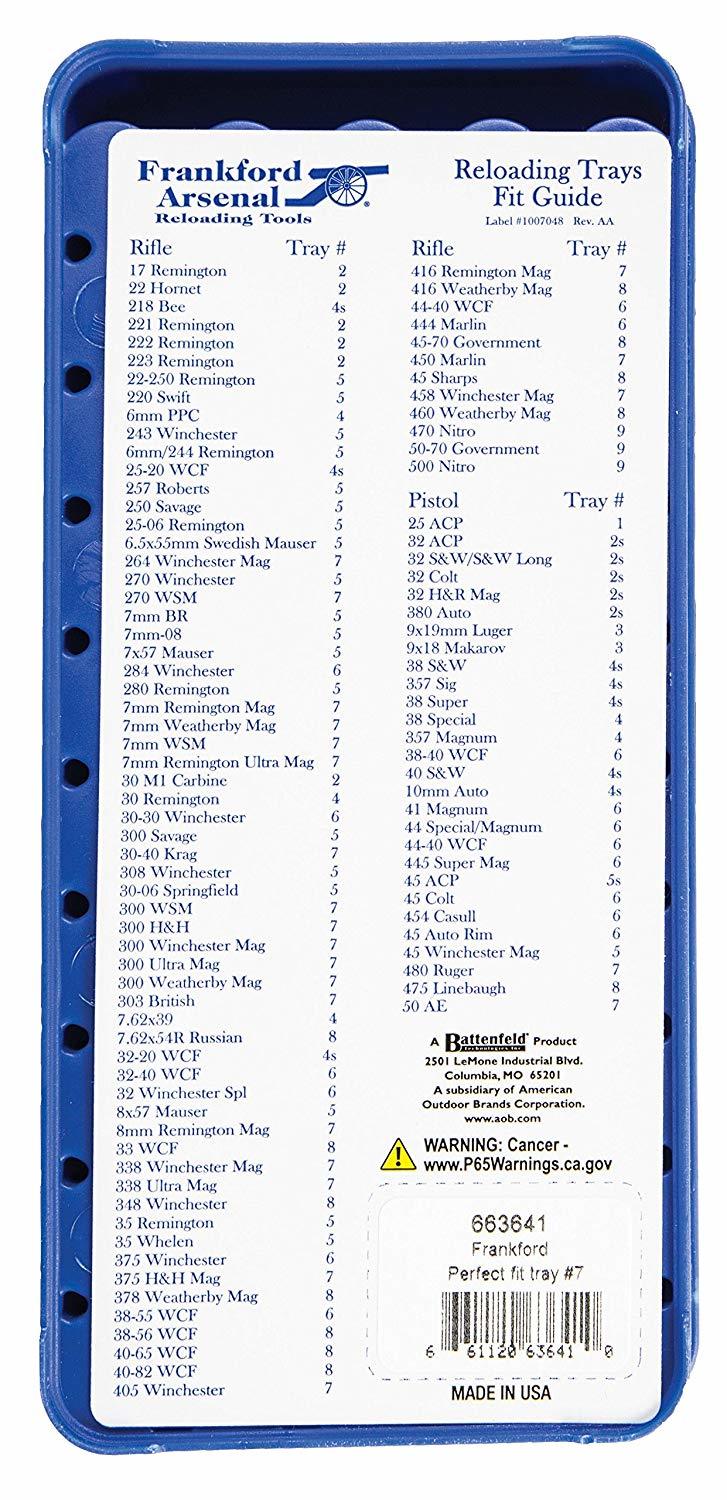 FA Universal Reloading Tray N9 2