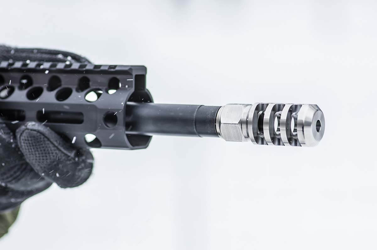 Úsťová brzda Accu-Tac Tank III Muzzle Brake 7,62 - nerez 3