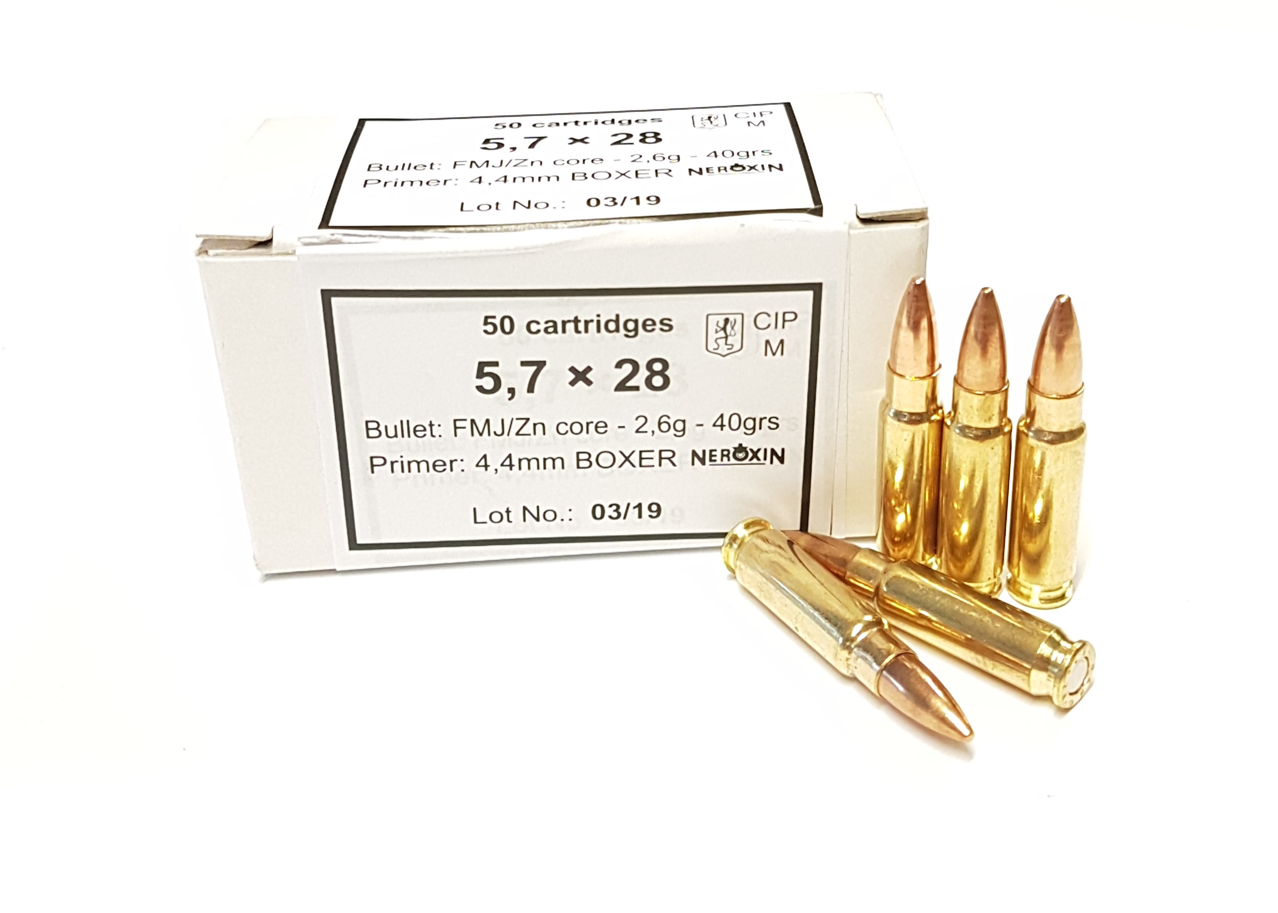 5,7x28mm S&amp;B FMJ 40gr/2,6g