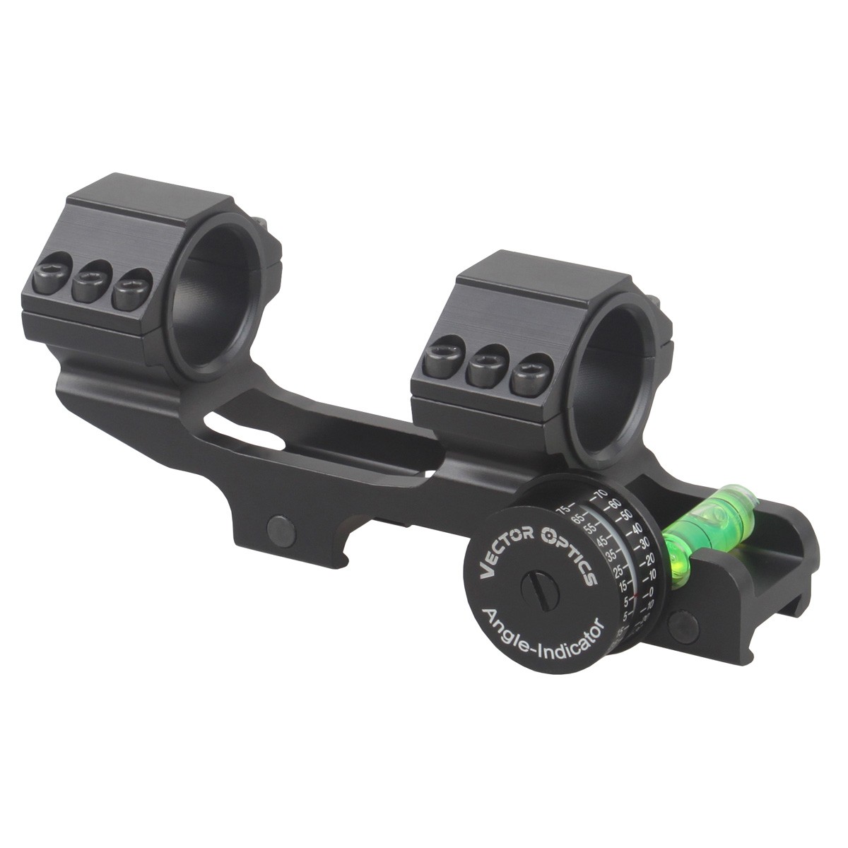 Vector 30mm jednodielna montáž s vodováhou 6