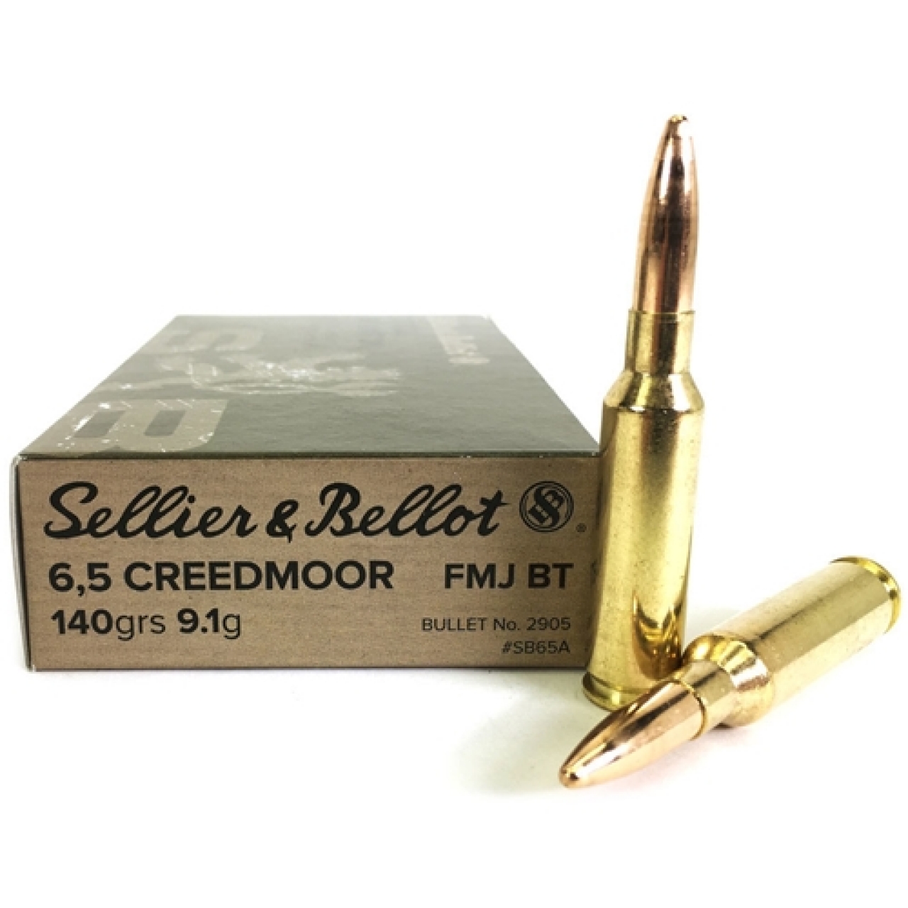 6,5 Creedmoor S&amp;B FMJ BT 140gr/9,1g