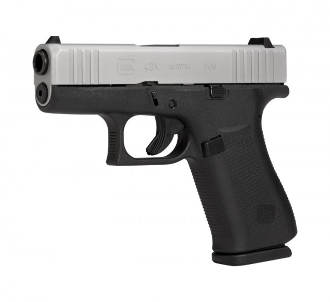 GLOCK 43X two-tone (nerezový záver), kal. 9×19 mm