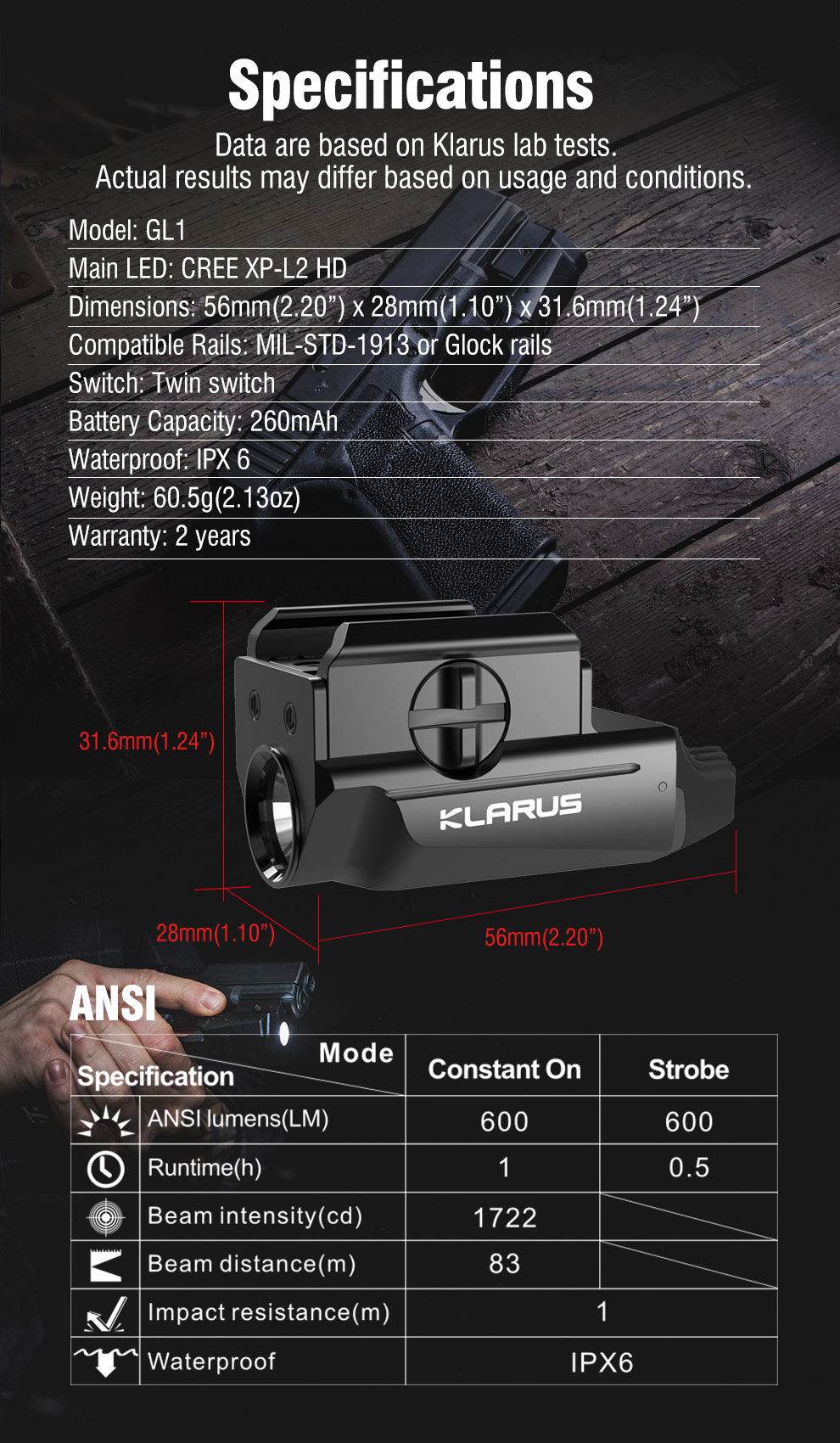KLARUS GL1 7