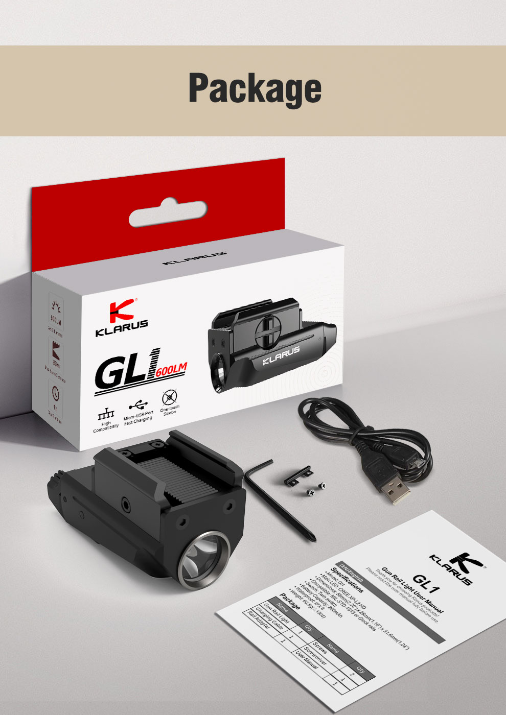 KLARUS GL1 8
