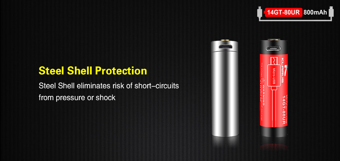 KLARUS Akumulátor 14500 800mAh 9