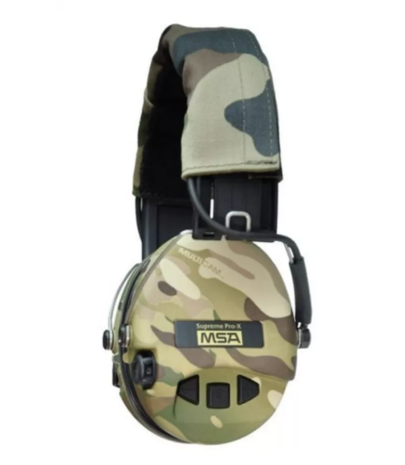 MSA Sordin Supreme Pro-X FULL CAMO s LED a gélovými náušníkmi 2
