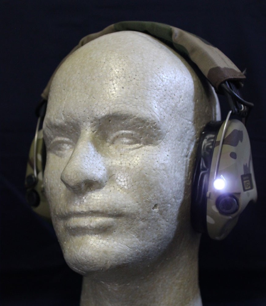 MSA Sordin Supreme Pro-X FULL CAMO s LED a gélovými náušníkmi 4