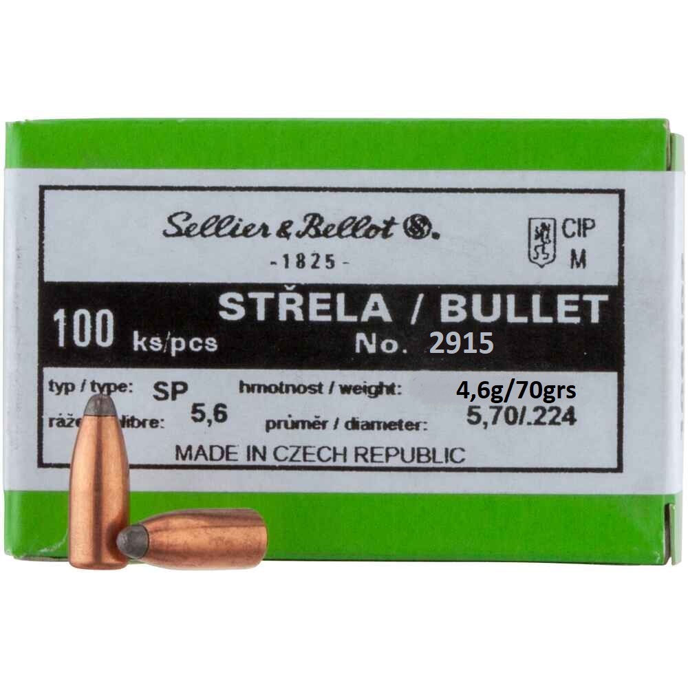Strela S&amp;B .224 SP 4,6g/70grn