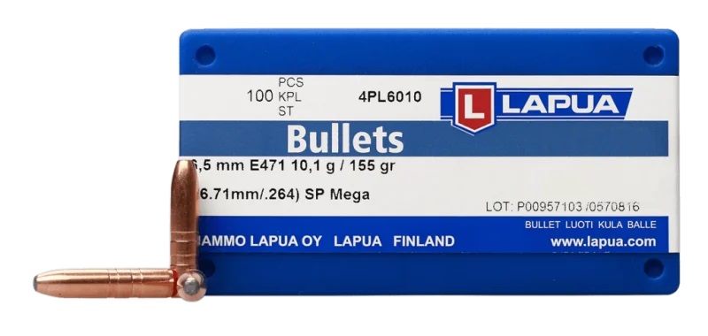 Strela Lapua 6,5mm SP Mega 155gr/10,1g