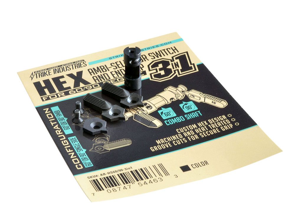 Strike Industries Obojstranný HEX prepínač 60/90° (3 in 1) AR15 4