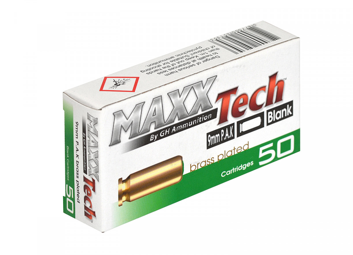 9mm P.A.K. MAXXTech - Poplašné nábojky