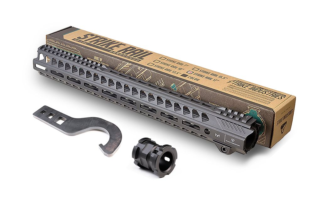 Strike Industries 15,5" M-lok predpažbie AR15 - čierne 4