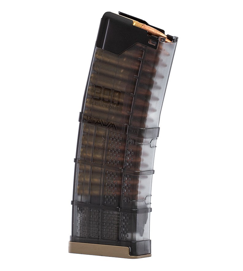 Lancer Zásobník AR15 L5AWM .300AAC BLK / 30rd - Translucent Smoke