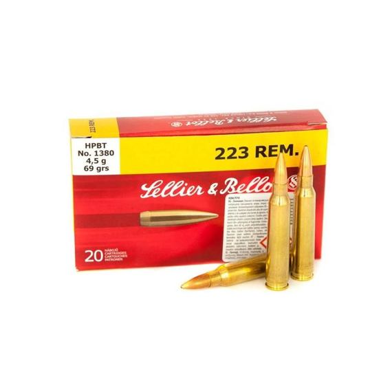 .223 Rem. S&amp;B HPBT 69gr/4.5g