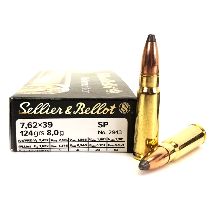 7,62x39mm S&amp;B SP 124gr/8g