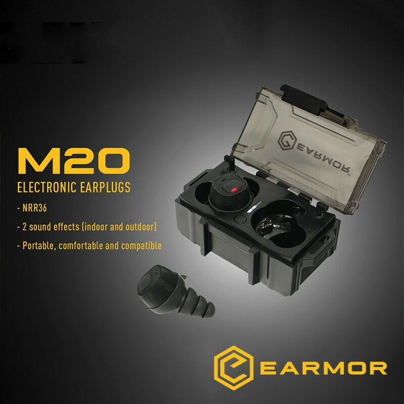 OPSMEN M20 Elektronické štuple - čierne 4