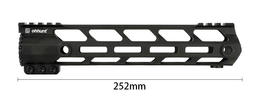 Ohhunt Predpažbie AR15 M-LOK Free Float 10" Slim QD 3