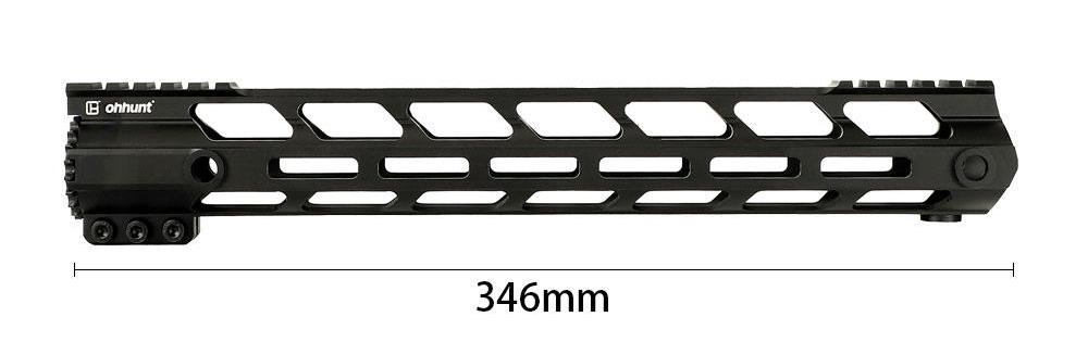Ohhunt Predpažbie AR15 M-LOK Free Float 13,5" Slim QD 2