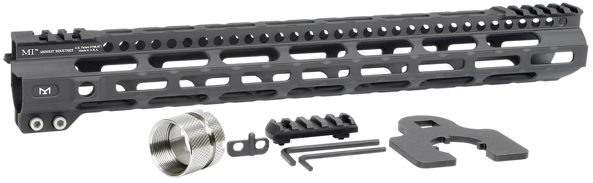 Midwest MI 15" M-LOK ultraľahké predpažbie AR15 2