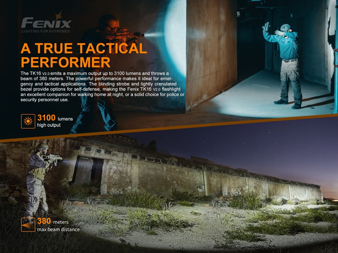 Taktické LED svietidlo Fenix TK16 V2.0 3