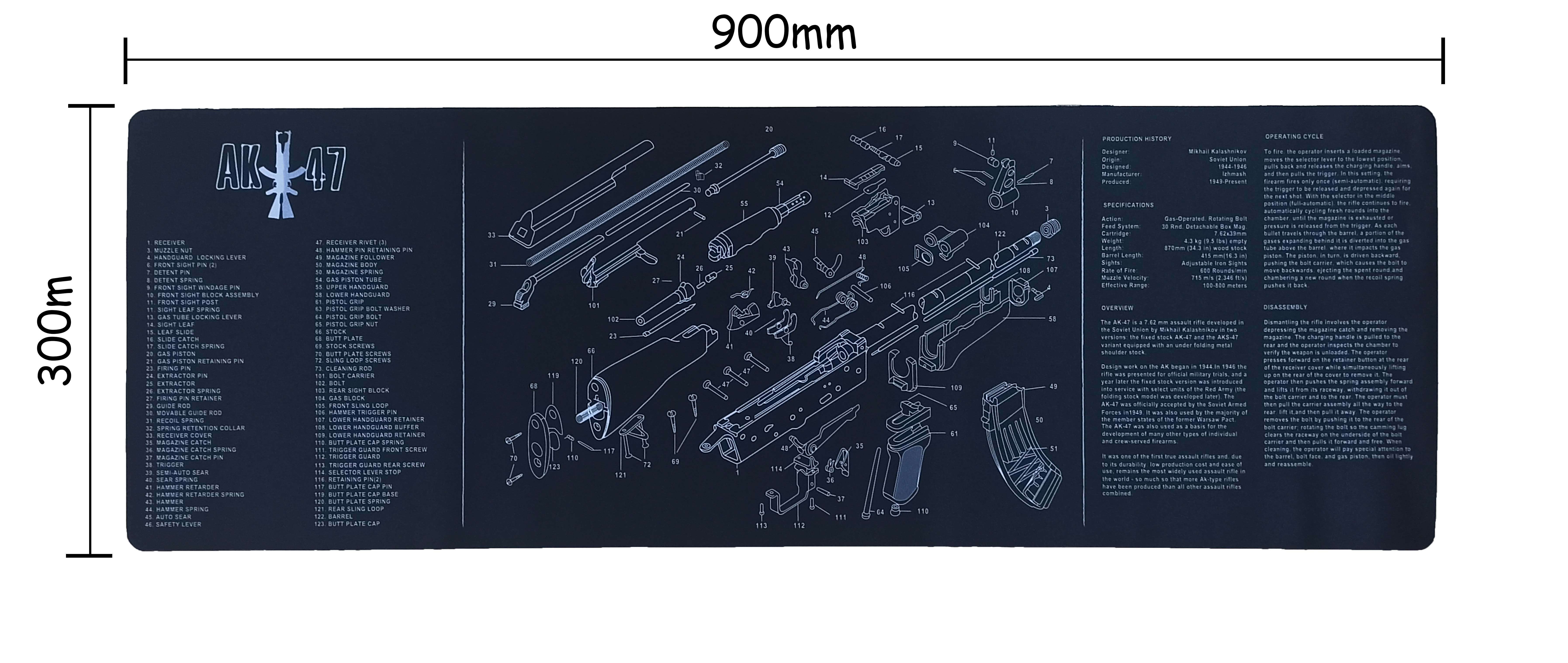 Ohhunt podložka na čistenie zbrane AK47