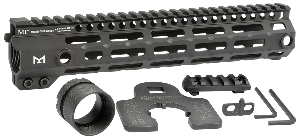 Midwest G4M MLOK 10,5" Predpažbie AR15 - čierne 2