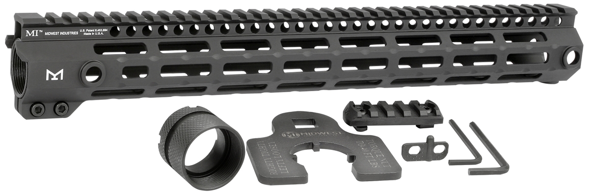 Midwest G4M MLOK 15" Predpažbie AR15 - čierne 2