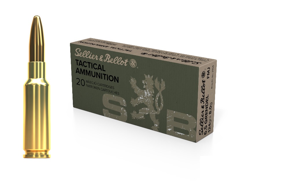 6,5 Grendel S&amp;B FMJ 124gr/8g