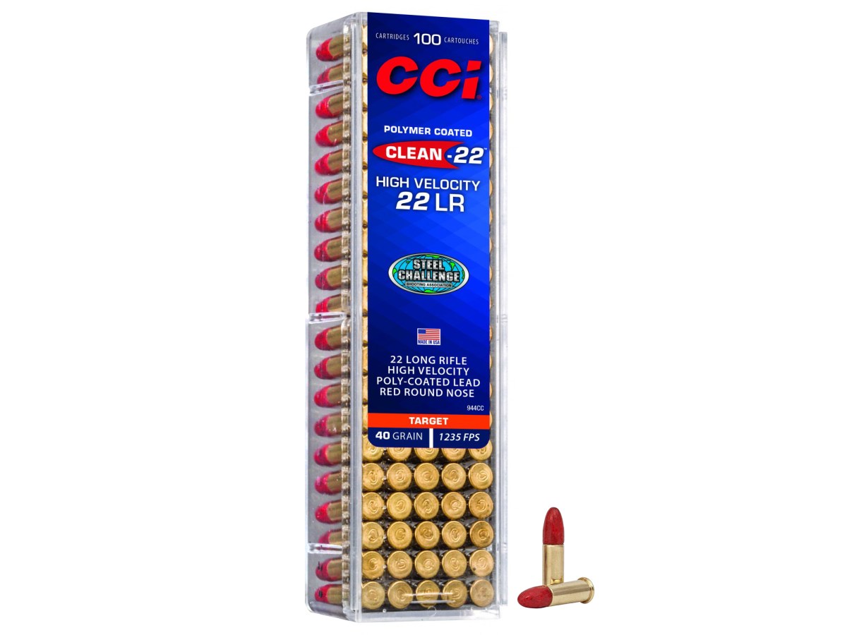 .22LR CCI Clean 40gr/2,59g HV Poly-Coated Red LRN