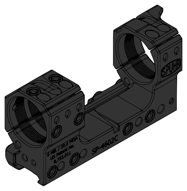 Spuhr Mount 34mm 20 MOA Gen3